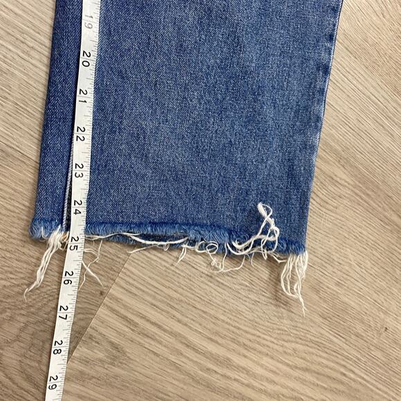 Reformation Benji Zip Raw Hem Bib Overalls in Celtic Women's 6 - Picture 6 of 12